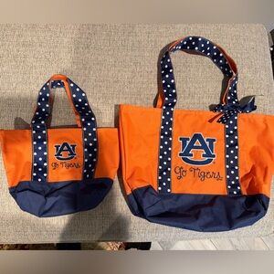 Auburn Tigers Mommy & Me Canvas Bag Set - Orange and Navy - Game Day
